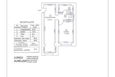 Apartament cu 2 camere în Central