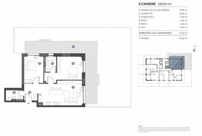 Apartament cu 3 camere în Bună Ziua - 2