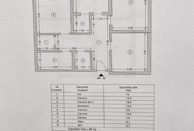 Apartament 3 camere,bloc nou ansamblul reziden?ial Castanilor Apartament 3 camere,bloc nou ansamblul reziden?ial Castanilor - 7