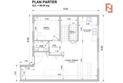 Duplex cu 4 camere cu Canalizare în Giarmata - 4
