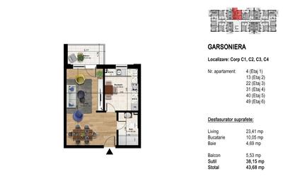 [RATE] Garsoniera decomandata, 44 MP - Cheiul Dambovitei - 5