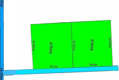 Teren Construcții intravilan de 951 mp, în Ultracentral