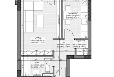 Apartament 1 camera - 38 mp *Zona Centrala *Predare 2025 - 2