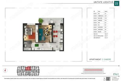 2 cam Decomandat | Centrala termica proprie | Metrou Teclu - 3