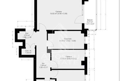 Apartament cu 3 camere semidecomandat, mobilat în Dâmbovița - 2