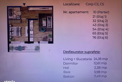 Apartament cu 2 camere în Berceni - 7