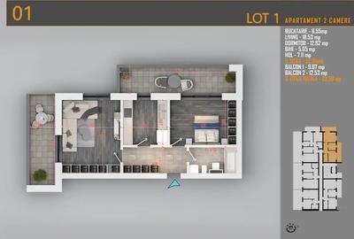 Apartament cu 2 camere decomandat în Theodor Pallady - 4