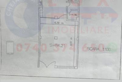 Spațiu comercial, de 90 mp, în Central