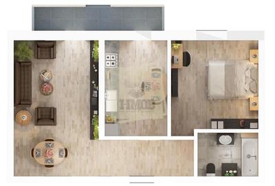 Apartament finalizat 2 camere 56 mpu curte 40 mp si parcare Supeco - 5