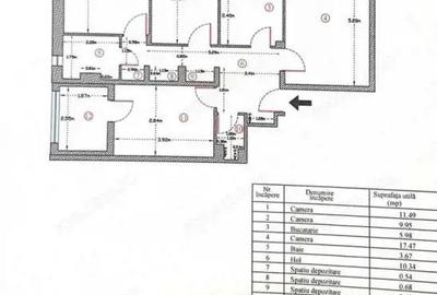 Apartament de 4 camere ( 81 MP )-Doamna Ghica