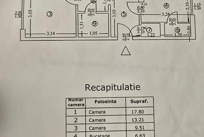 Apartament 3 camere decomandat, complet mobilat și utilat de Vanzare - 11