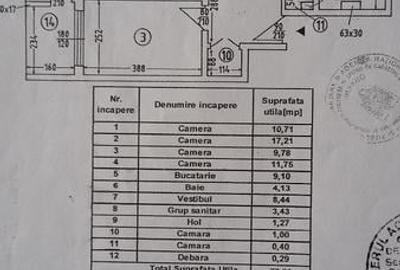 Apartament cu 4 camere semidecomandat în Teiul Doamnei