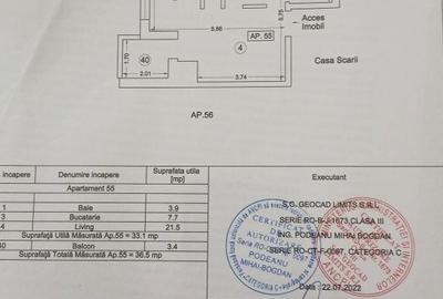 Apartament cu 2 camere semidecomandat în Exterior Vest
