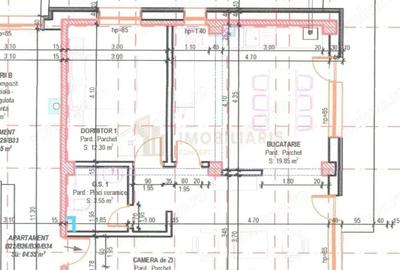 Apartament cu 3 camere decomandat în Central - 2