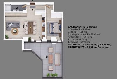 Apartament 2 camere - 2