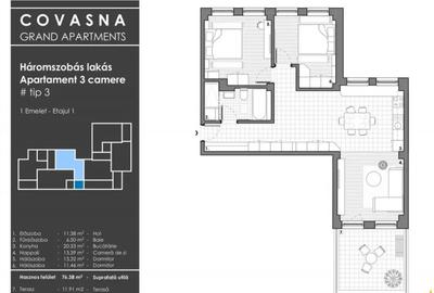 Apartament cu 18 camere decomandat în Central - 15