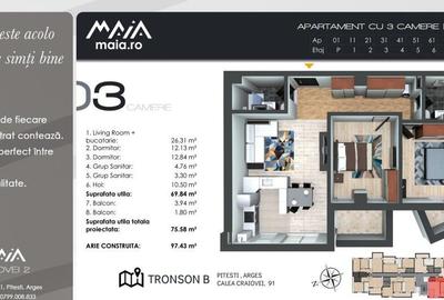 3 Camere Spatioase | Maia Craiovei | Central - 6