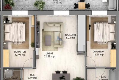 Penthouse cu 3 camere decomandat în Șelimbăr - 1