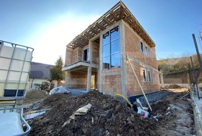 Casa P+E semifinisata cu panouri solare si pompa de caldura zona Roata Faget - 6