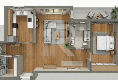 Apartament cu 2 camere semidecomandat în Drumul Taberei - 2