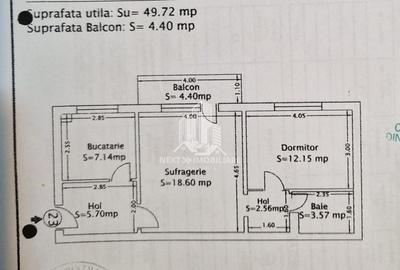 Apartament cu 2 camere semidecomandat, mobilat în Central - 2
