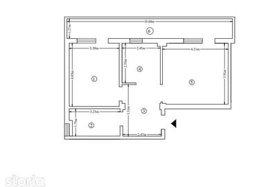 Apartament cu 2 camere decomandat în Bucium - 3