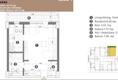 Garsoniera spatioasa- complex rezidential modern | Predare 2026 - 2