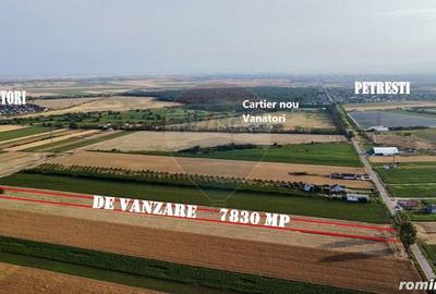 Teren de 7830 mp, în Vânători - 1