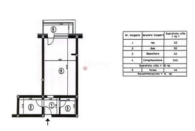 Garsonieră decomandată, mobilată în Exterior Nord - 12