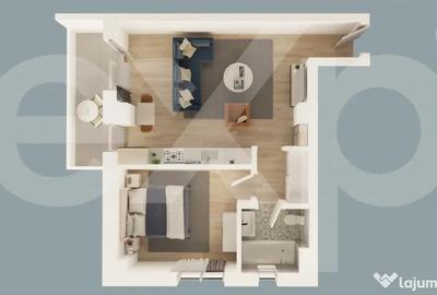 Apartament cu 2 camere decomandat în Central - 6