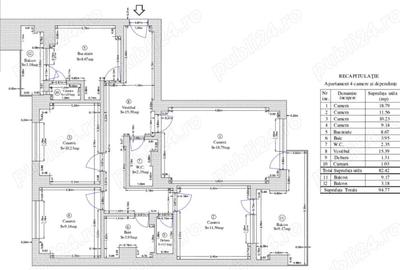 Apartament cu 4 camere decomandat în Tei - 2