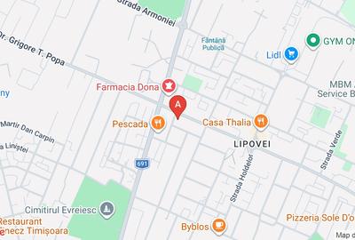 Apartament cu 2 camere semidecomandat, mobilat în Lipovei