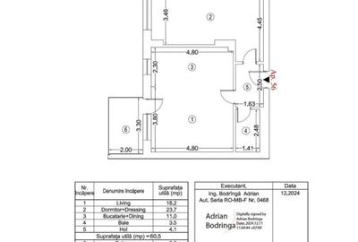 Apartament cu 2 camere decomandat în Pipera - 29