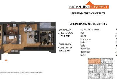 3 camere Novum Viilor Finisaje Premium Incalzire Pardoseala - 10