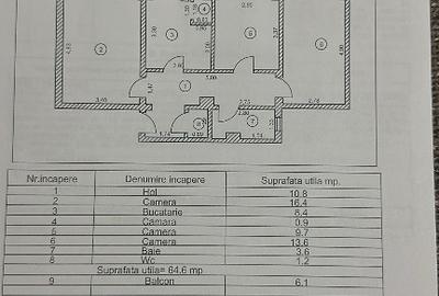 Apartament cu 3 camere decomandat în Gării - 1