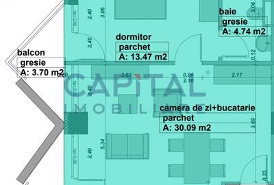 Apartament de vanzare in bloc nou, 2 camere, etaj 2, lift, comision 0% - 2