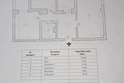 Apartament cu 3 camere în Central