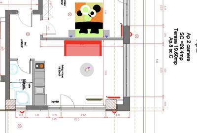 Apartament cu 2 camere în Nord - 1
