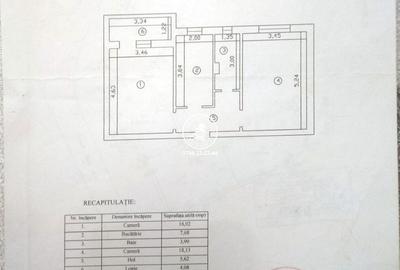 Apartament cu 2 camere decomandat în Frumoasa - 1