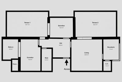 Inchiriere penthouse 3 camere - Dumbravita, str. Venetia nr. 1 - 18