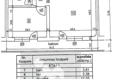 Apartament cu 2 camere în Poiana Țapului - 11