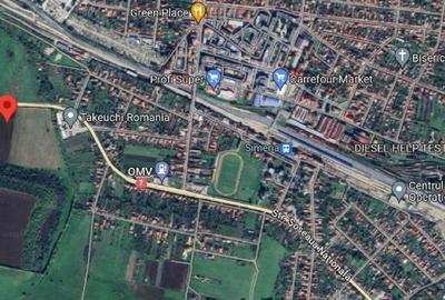 Santandrei - Hunedoara Teren Intravilan 11,800 mp- front in Dn 49 mp