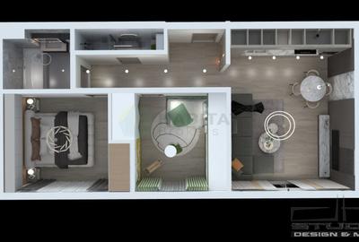 Apartament cu 3 camere în Tunari - 20