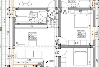 Casă cu 2 camere în Bălăceanca - 1