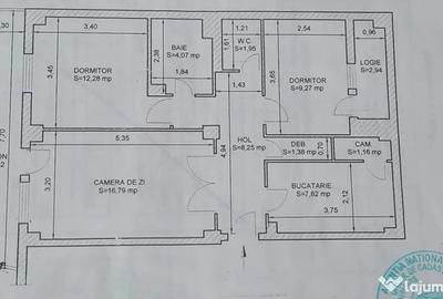 Apartament cu 3 camere decomandat în Central - 1
