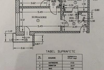 Apartament cu 2 camere semidecomandat în Pantelimon - 1