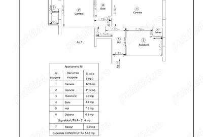 Apartament cu 2 camere decomandat în Moșnița Nouă - 1