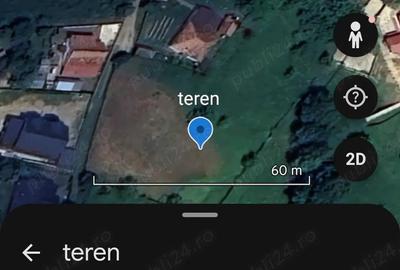Teren de 3000 mp, în Gura Teghii