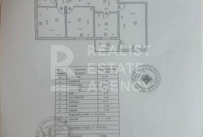 Vânzare, apartament, 3 camere, etaj 1, Str. Cristea Mateescu - 20