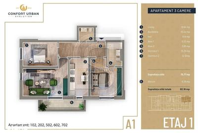Apartament cu 3 camere în Rahova - 12